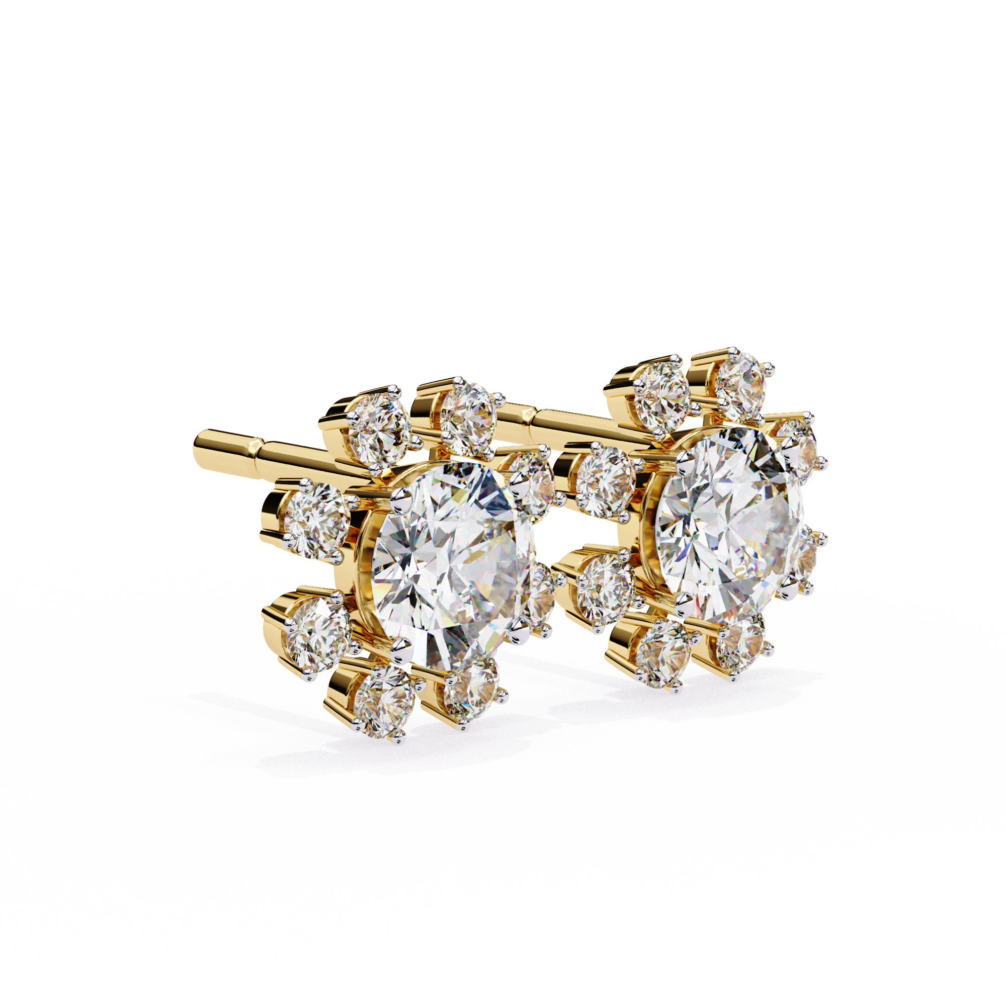 Sunbeam Cluster Earrings