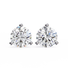 1 ct Round studs - Martini setting