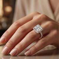 Princess Halo Ring - 2ct