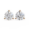 1 ct Round studs - Martini setting