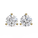 1 ct Round studs - Martini setting