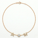 Dual Initial Diamond Bezel Necklace