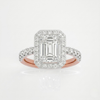 Emerald Halo Ring - 0.5ct