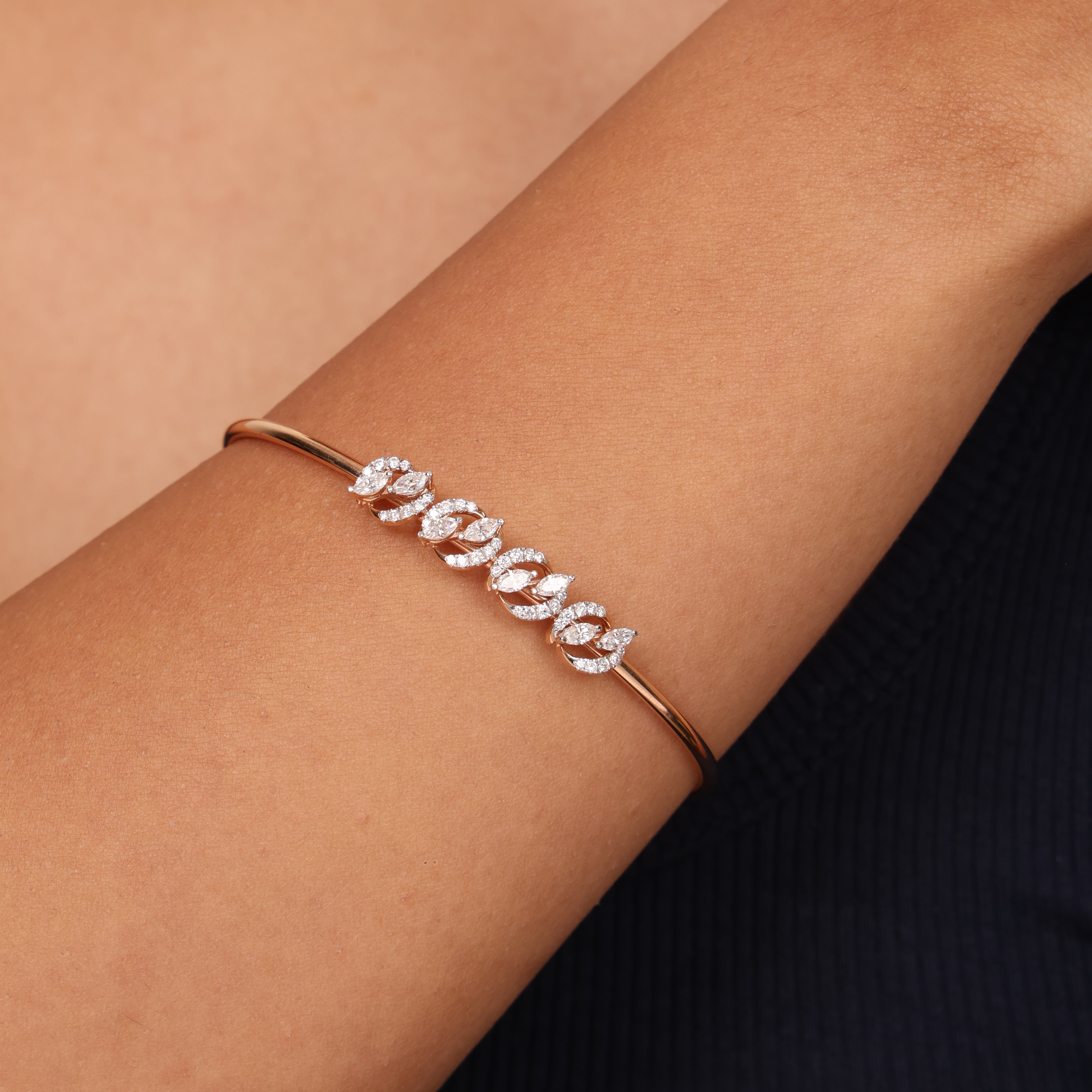 Marquise Wave Cuff