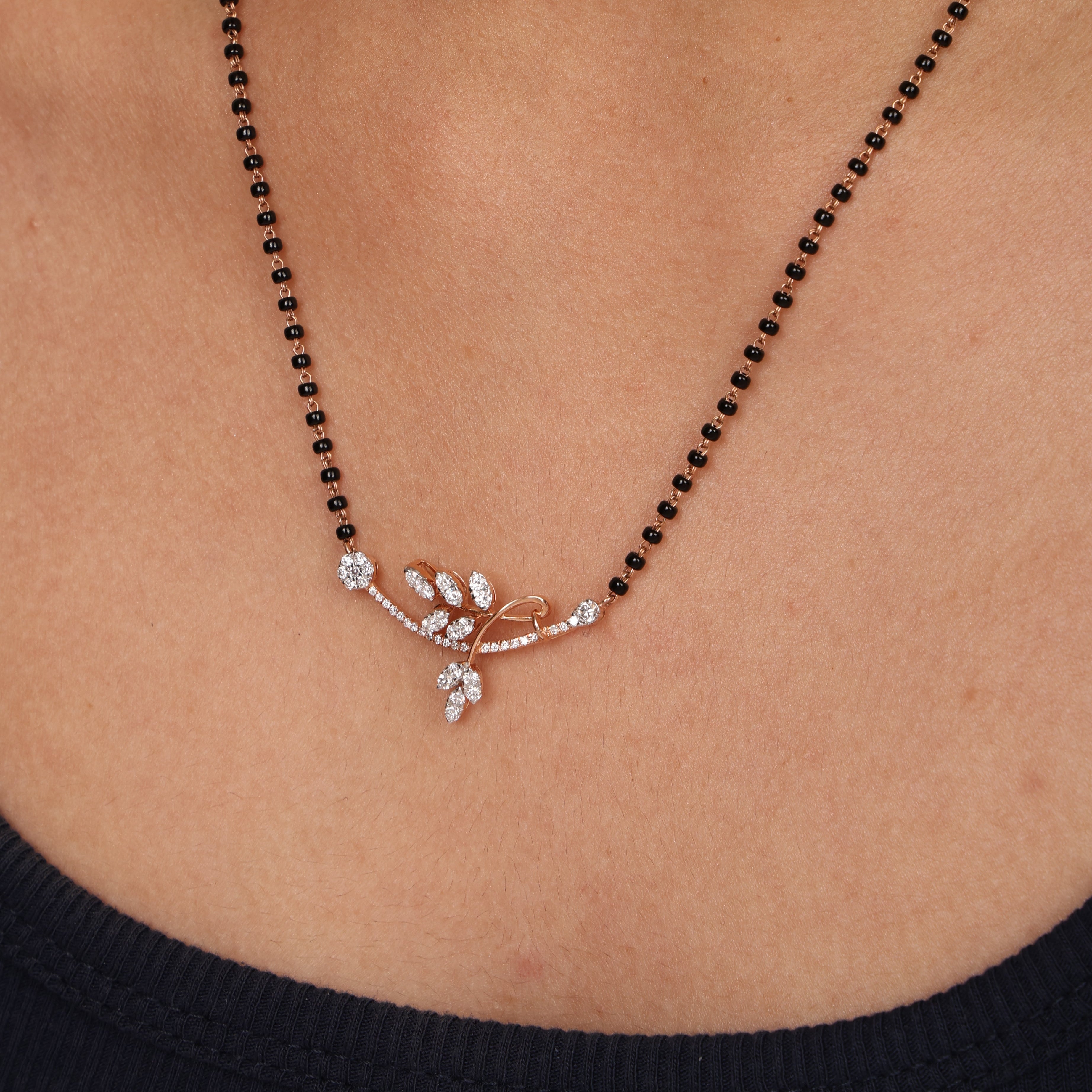 Blossom Diamond Mangalsutra