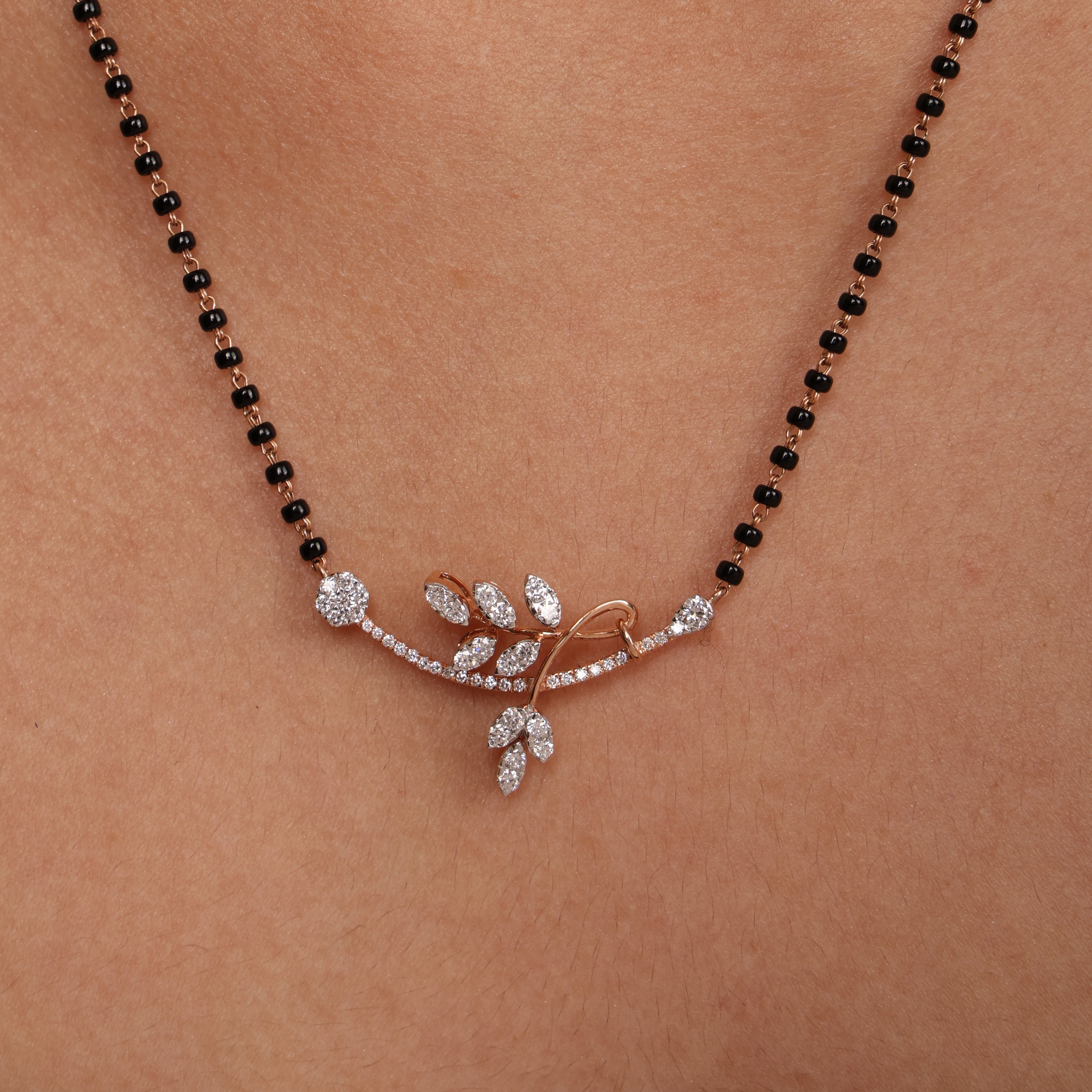 Blossom Diamond Mangalsutra