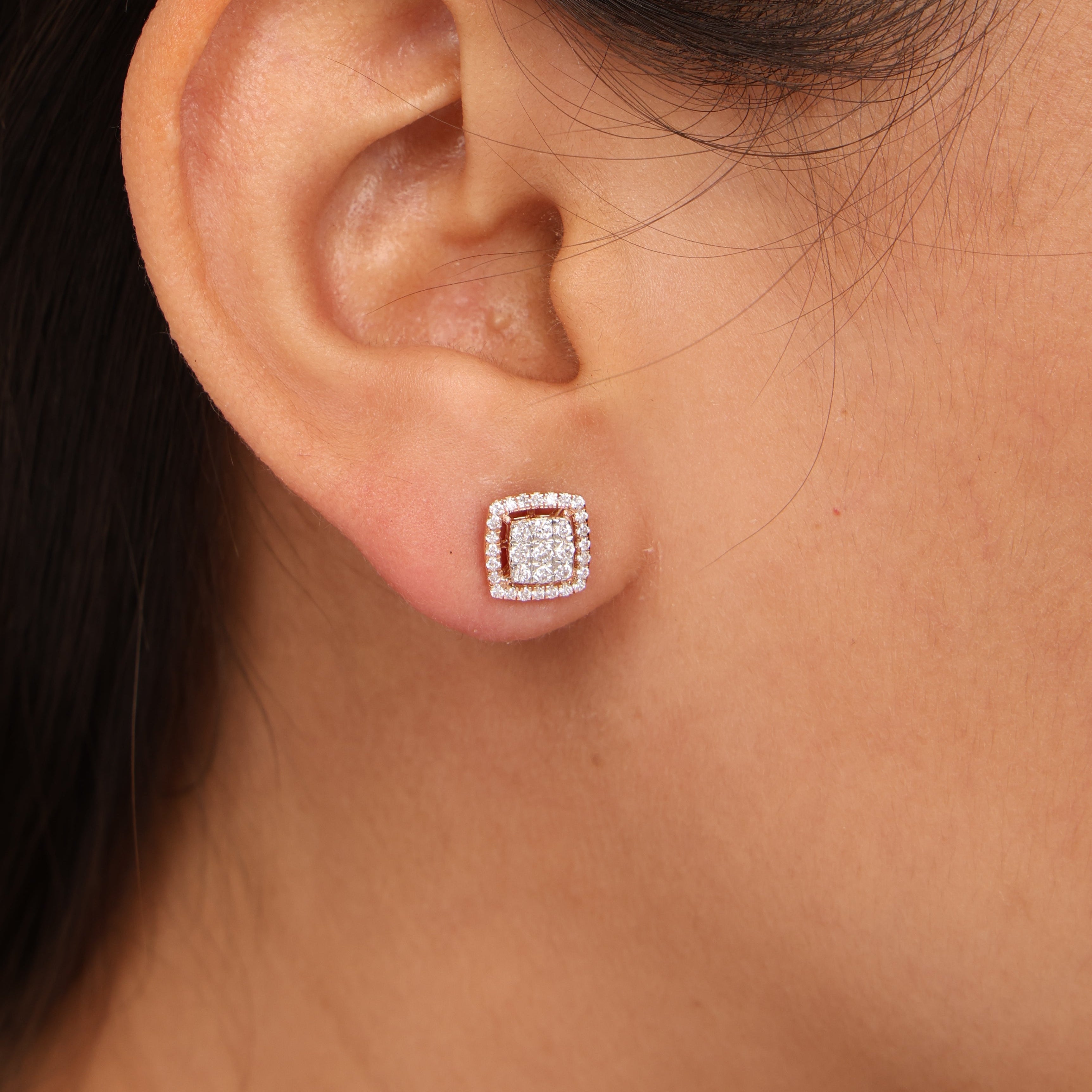 Square Cluster Halo Studs