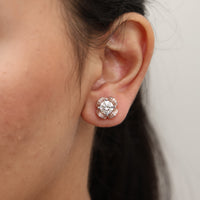 Rosette Diamond Studs