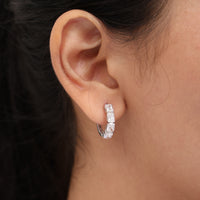 Ziva Diamond Hoops