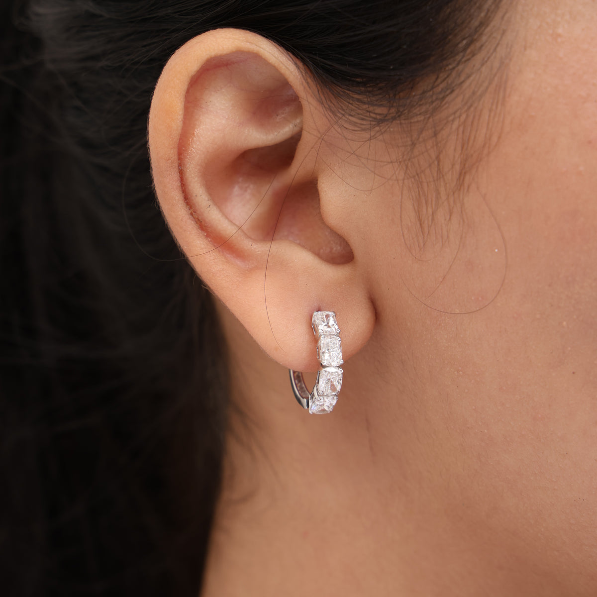 Ziva Diamond Hoops