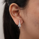 Fleur Diamond Hoops