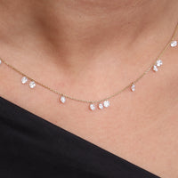 Aria Drilled Diamond Drop Chain