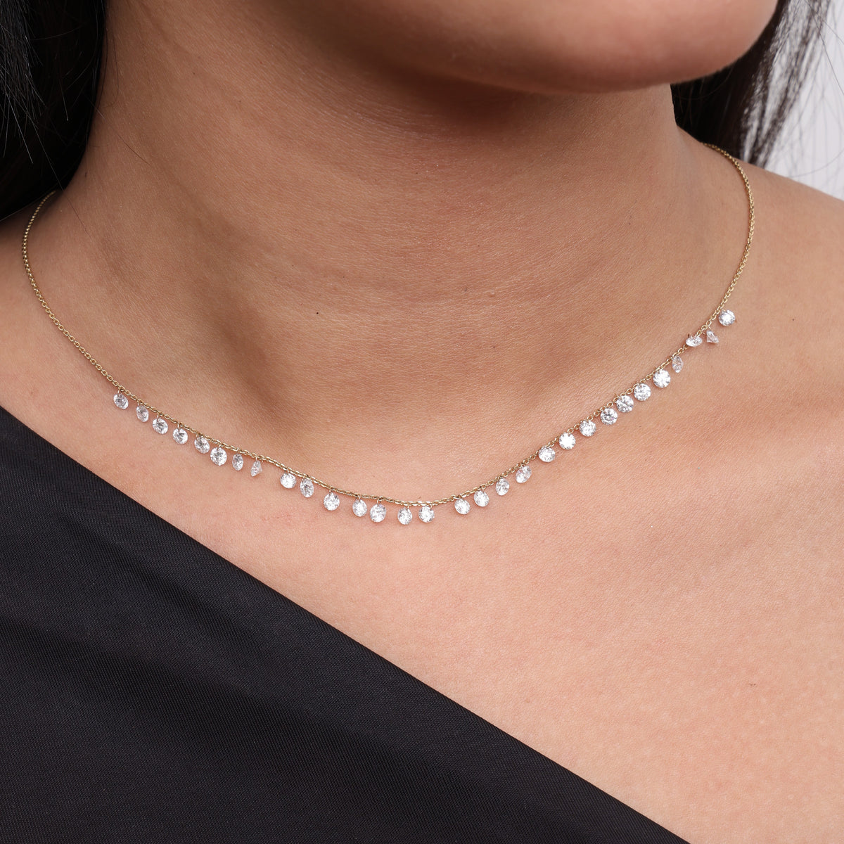 Drilled Diamond Dew Chain