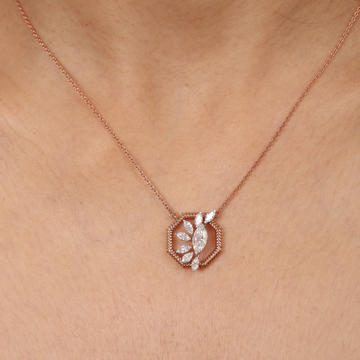 Verdant Bloom Diamond Necklace