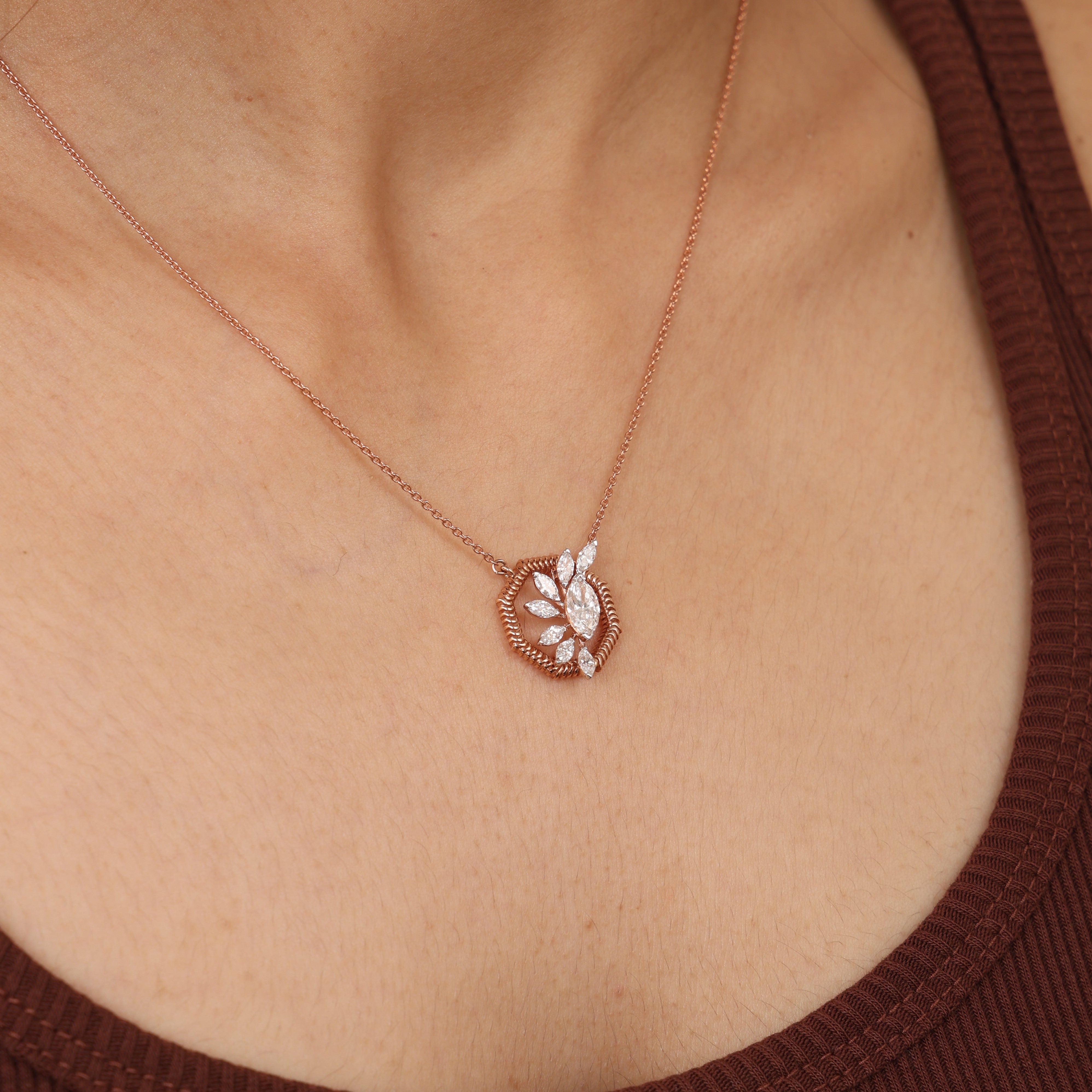 Verdant Bloom Diamond Necklace