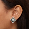 Emerald Clover Studs