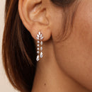 Celeste Vine Diamond Drop Earrings