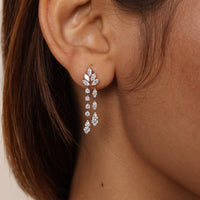Celeste Vine Diamond Drop Earrings