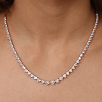 Eternal Hearts Tennis Necklace