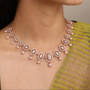 Oval Bloom Pearl Necklace