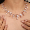 Oval Bloom Pearl Necklace