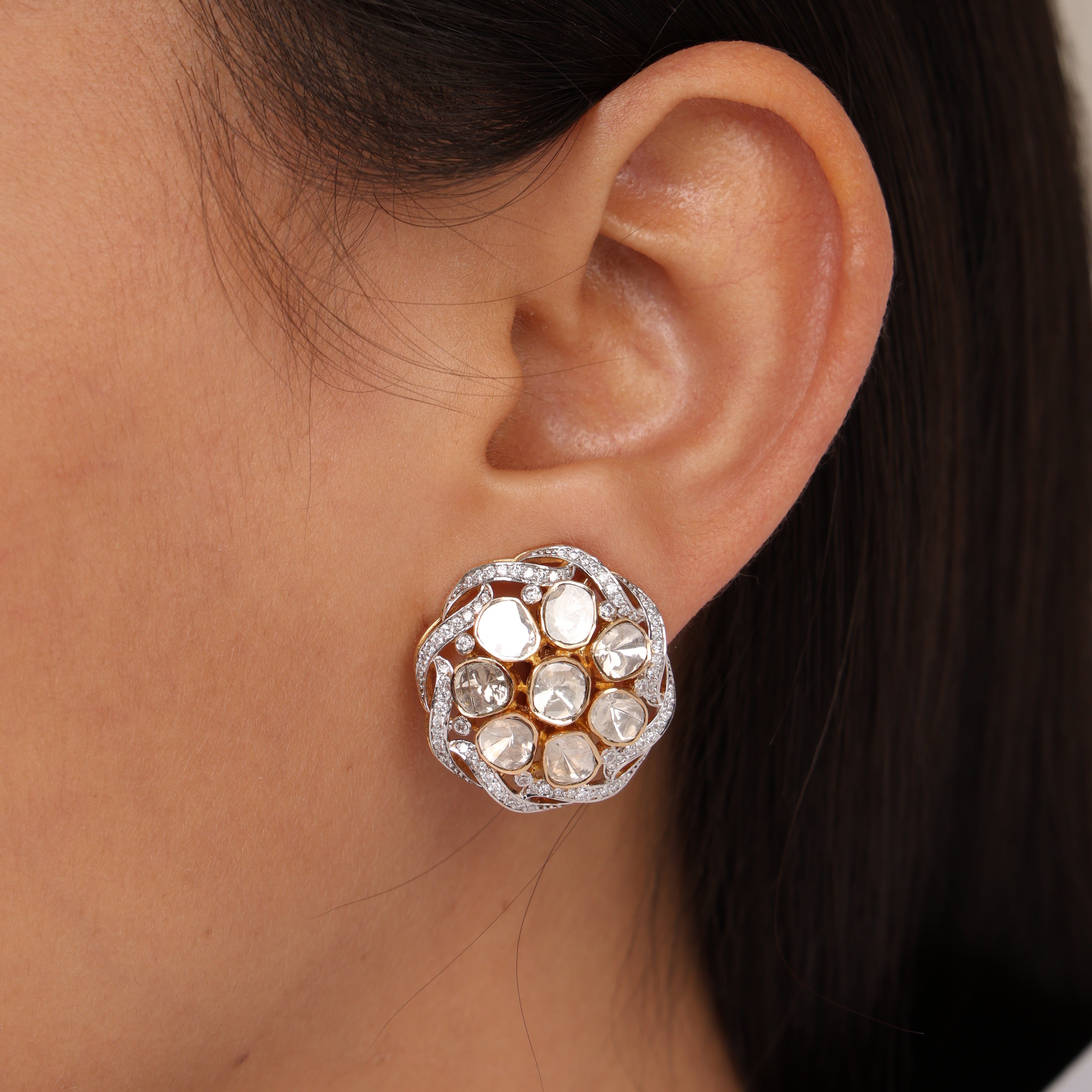 Polki Bloom Studs