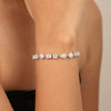 Multi-cut solitaire bracelet
