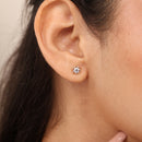 Rose Solitaire stud