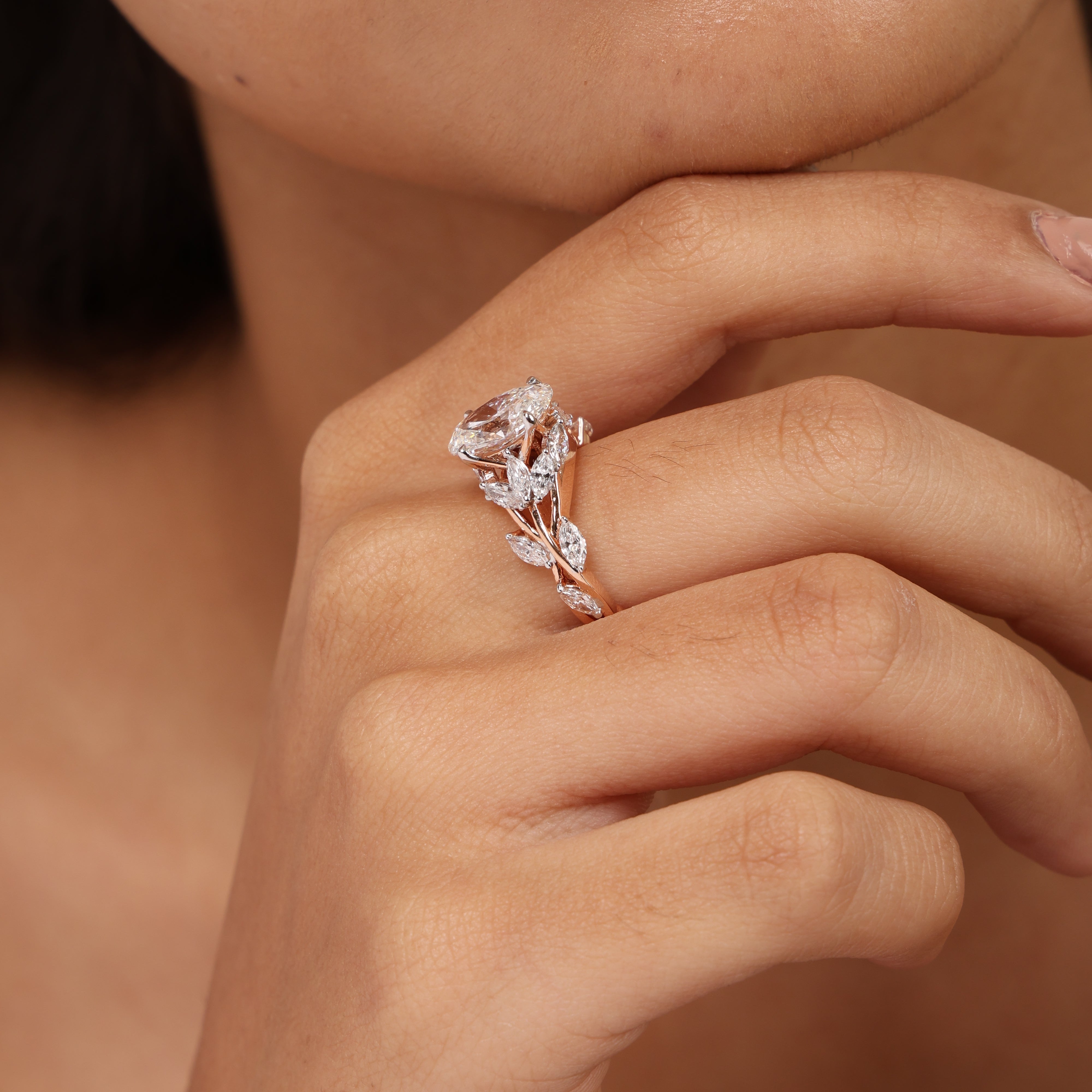 The Oval Flora Vine Ring