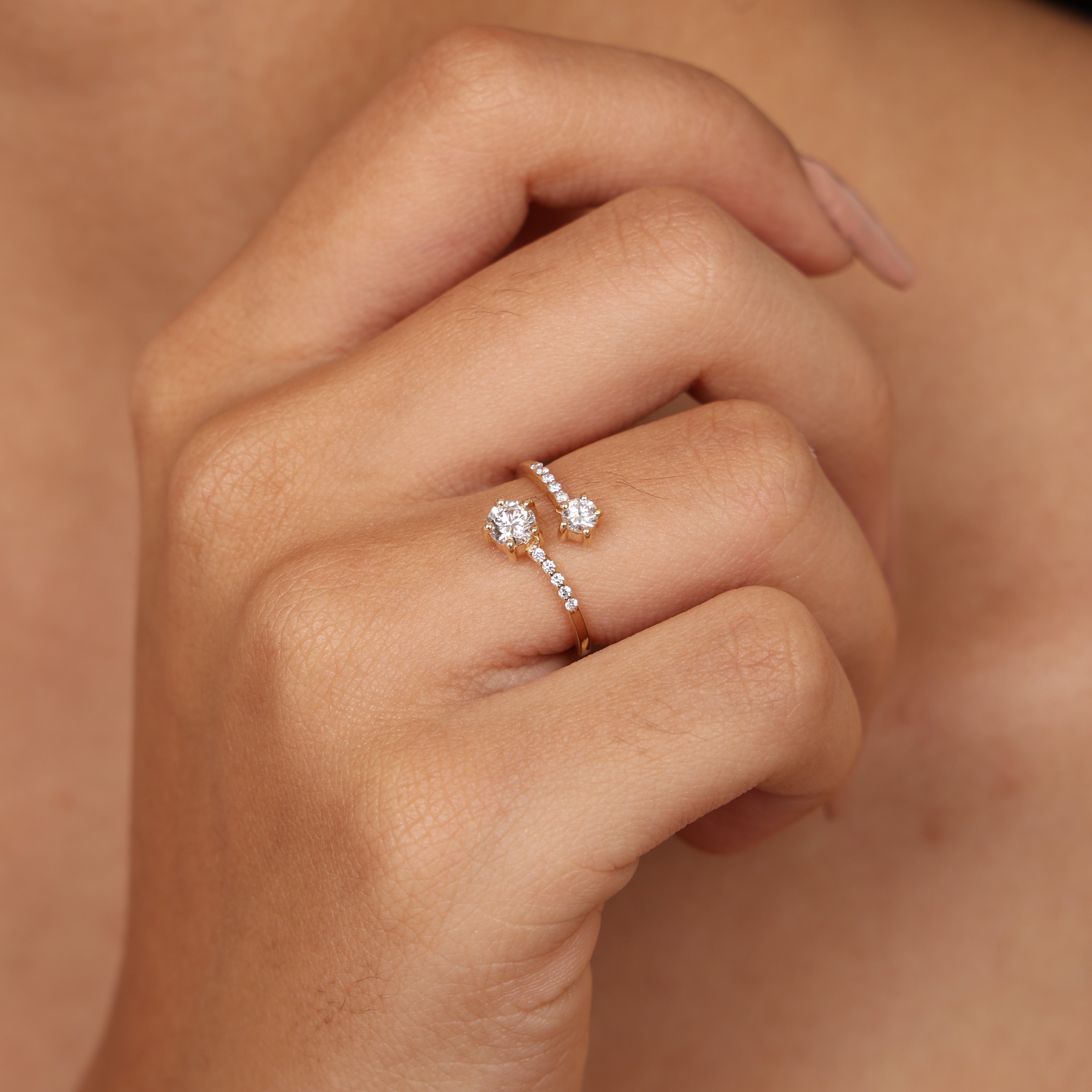 The Twin Open Ring
