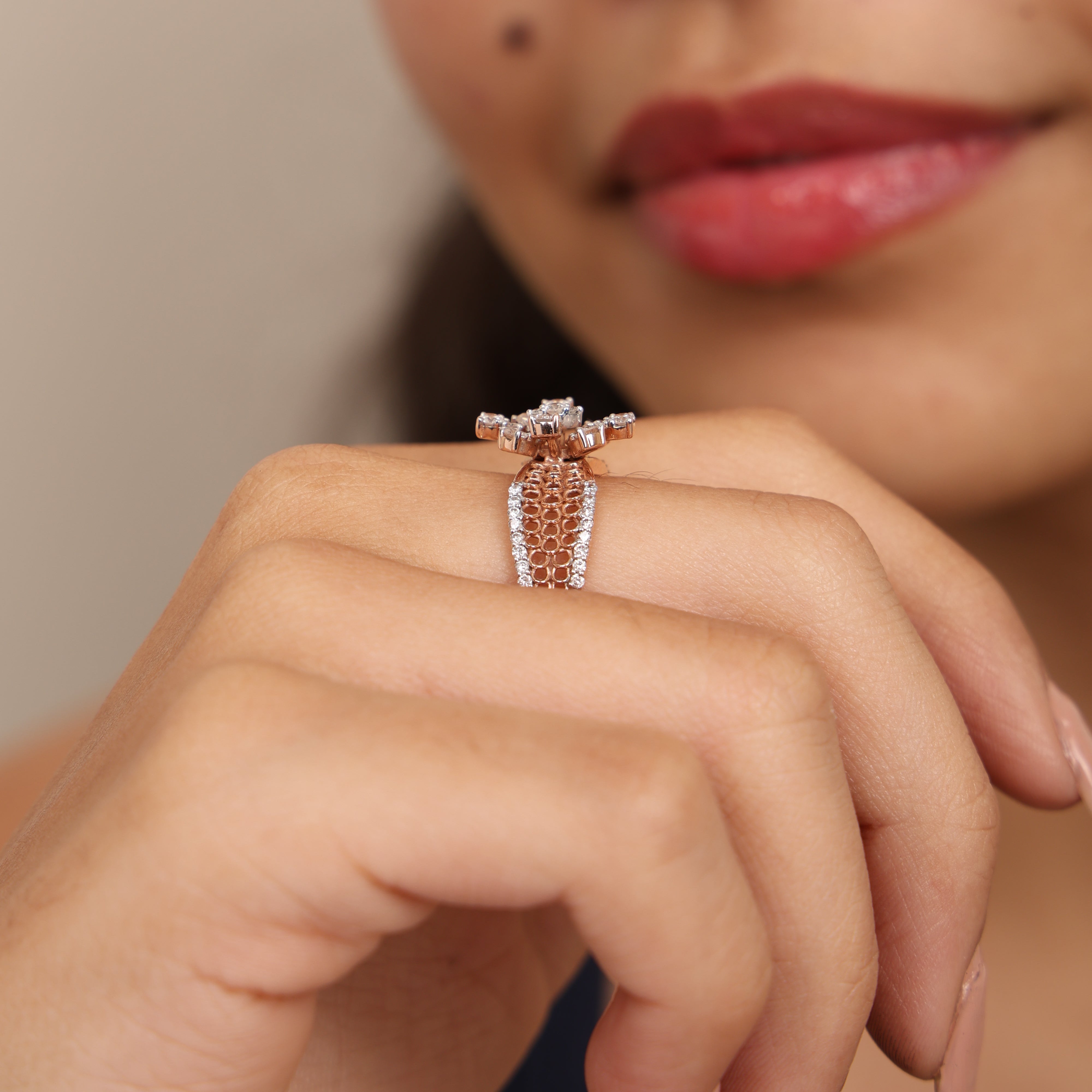 Pear sculpt Ring