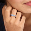 The Blue Pear Drop Ring