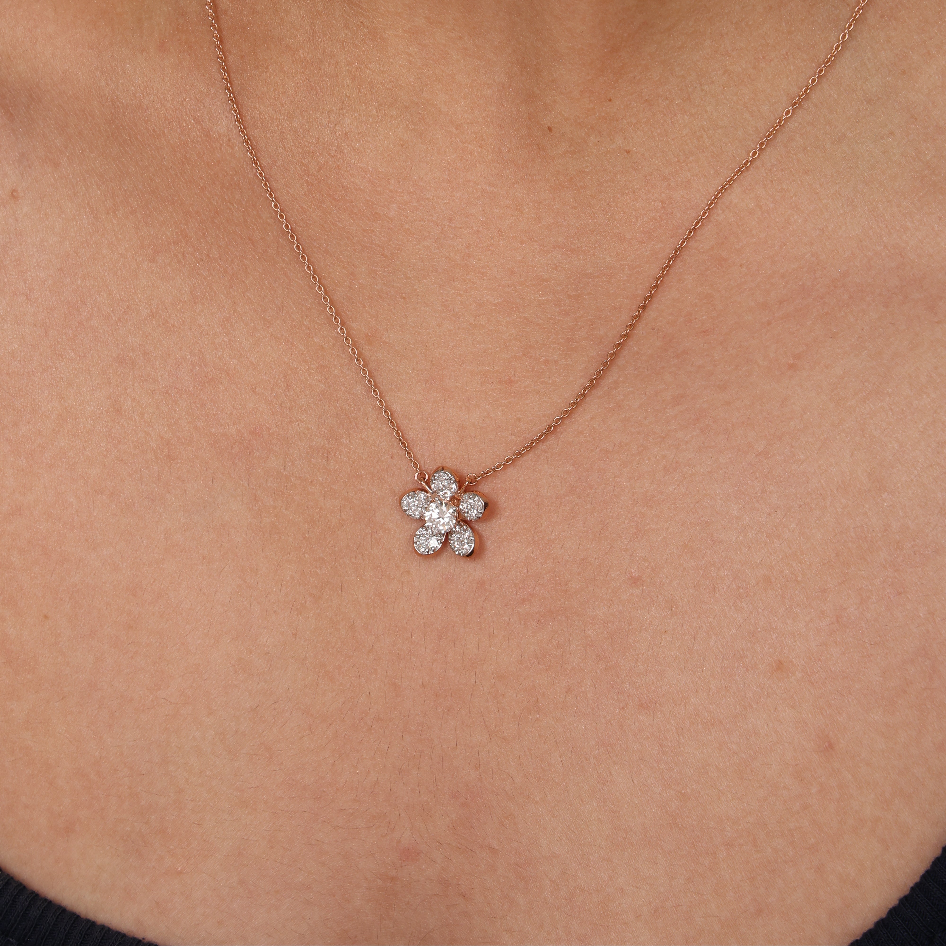 Flower Stone Necklace