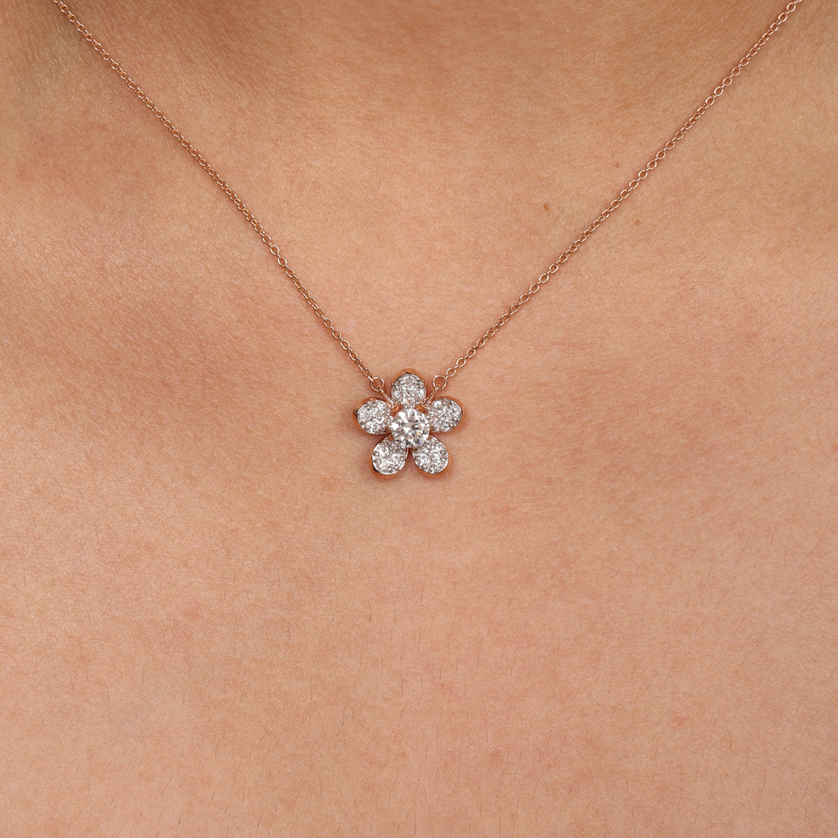 Flower Stone Necklace
