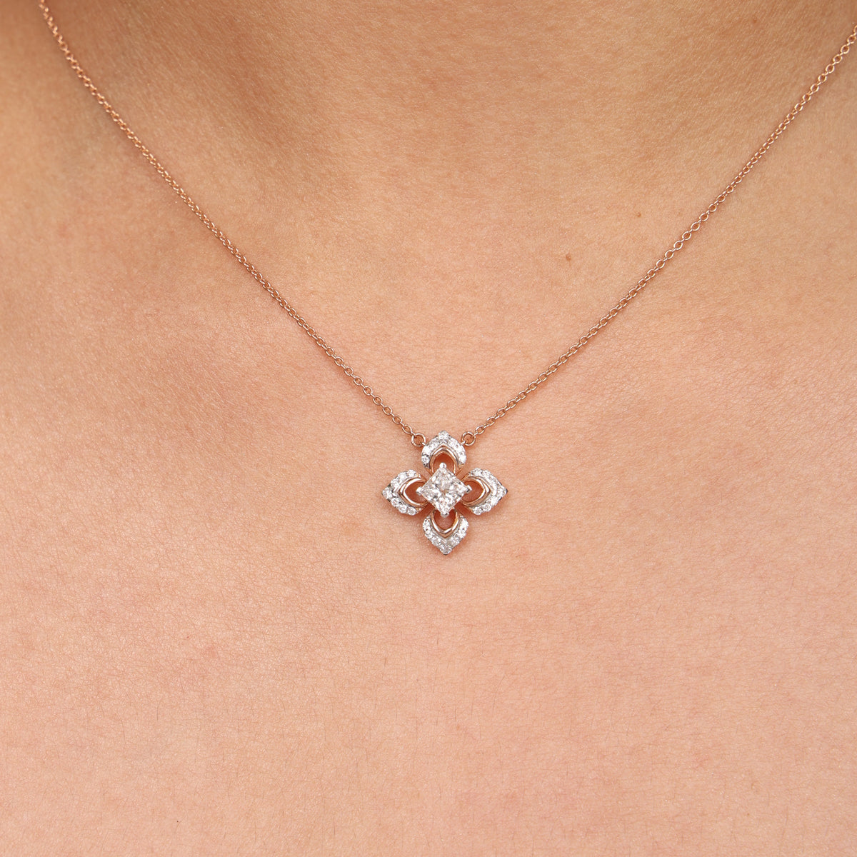 Floral Clover Pendant