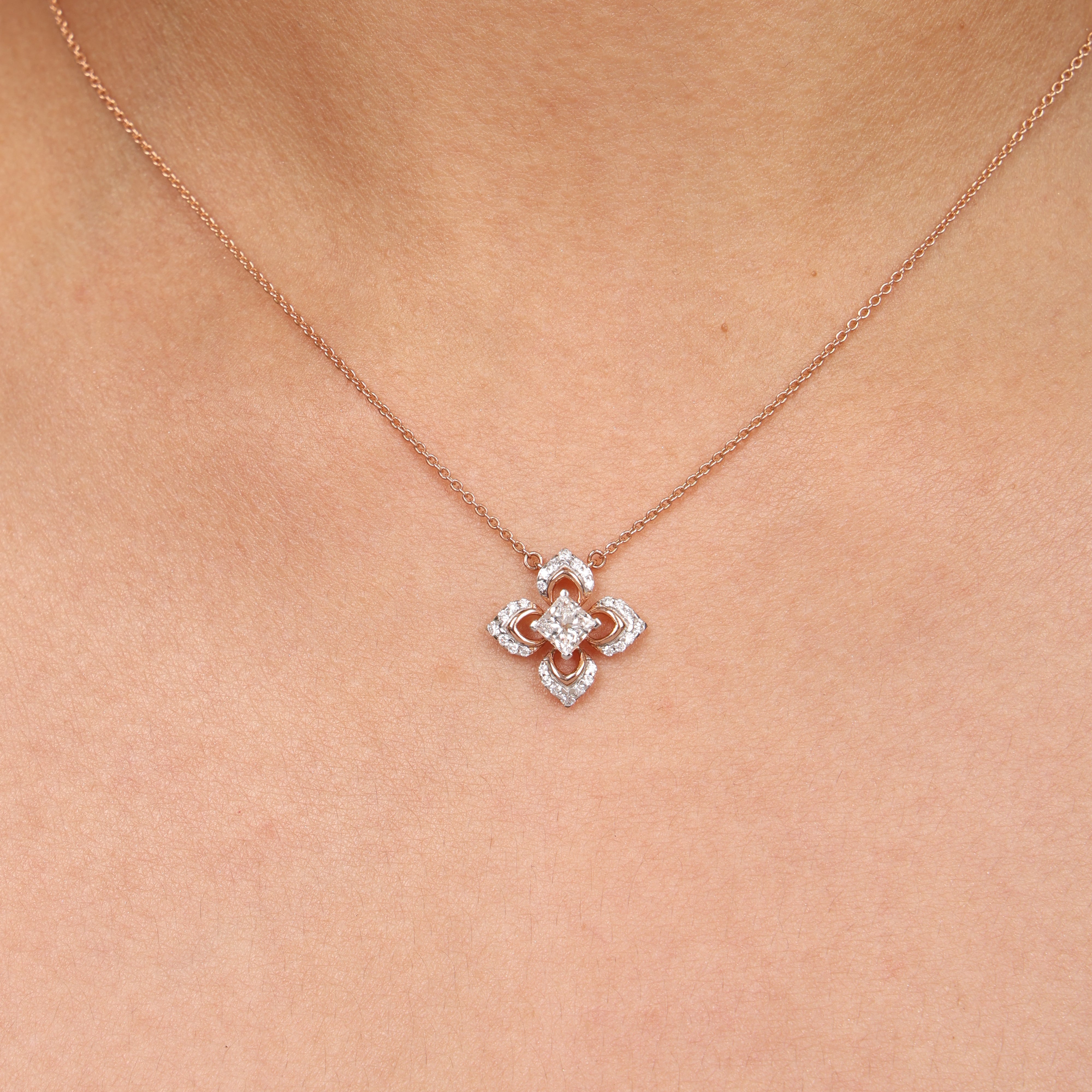 Floral Clover Pendant