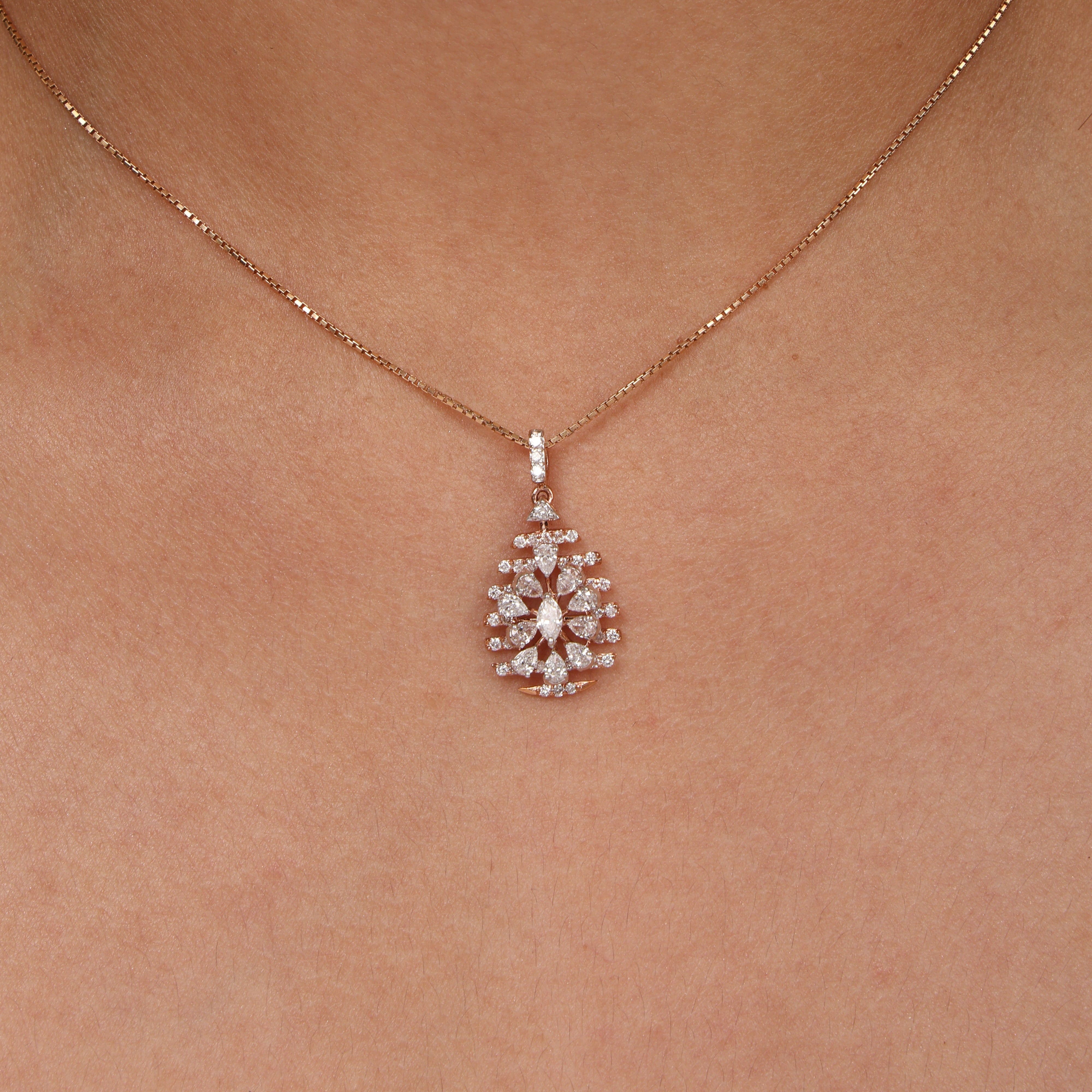 Pear Sculpt Necklace