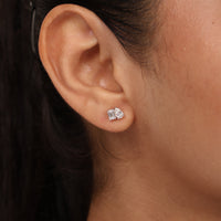 Toi et Moi - Emerald Pear Studs