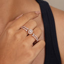 Multi-Finger Floating Halo Ring
