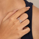 The Pear Cut Open Silhouette Ring