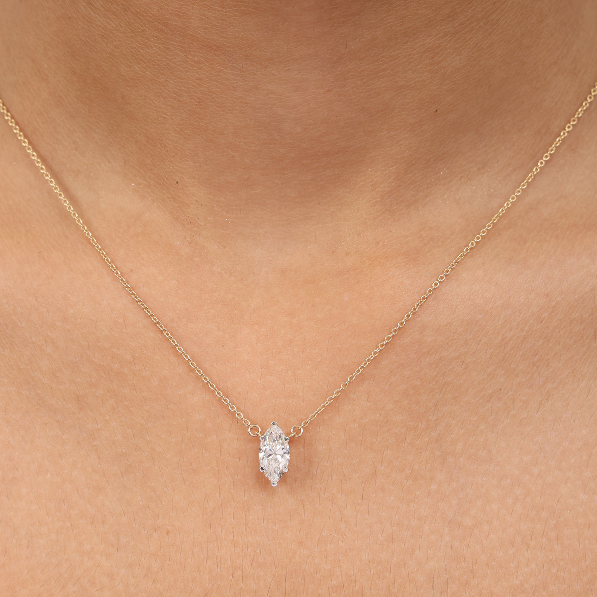 Myra Marquise Diamond Necklace
