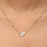 Aira Pear Diamond Necklace