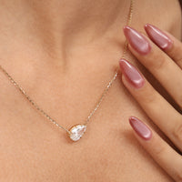 Aira Pear Diamond Necklace