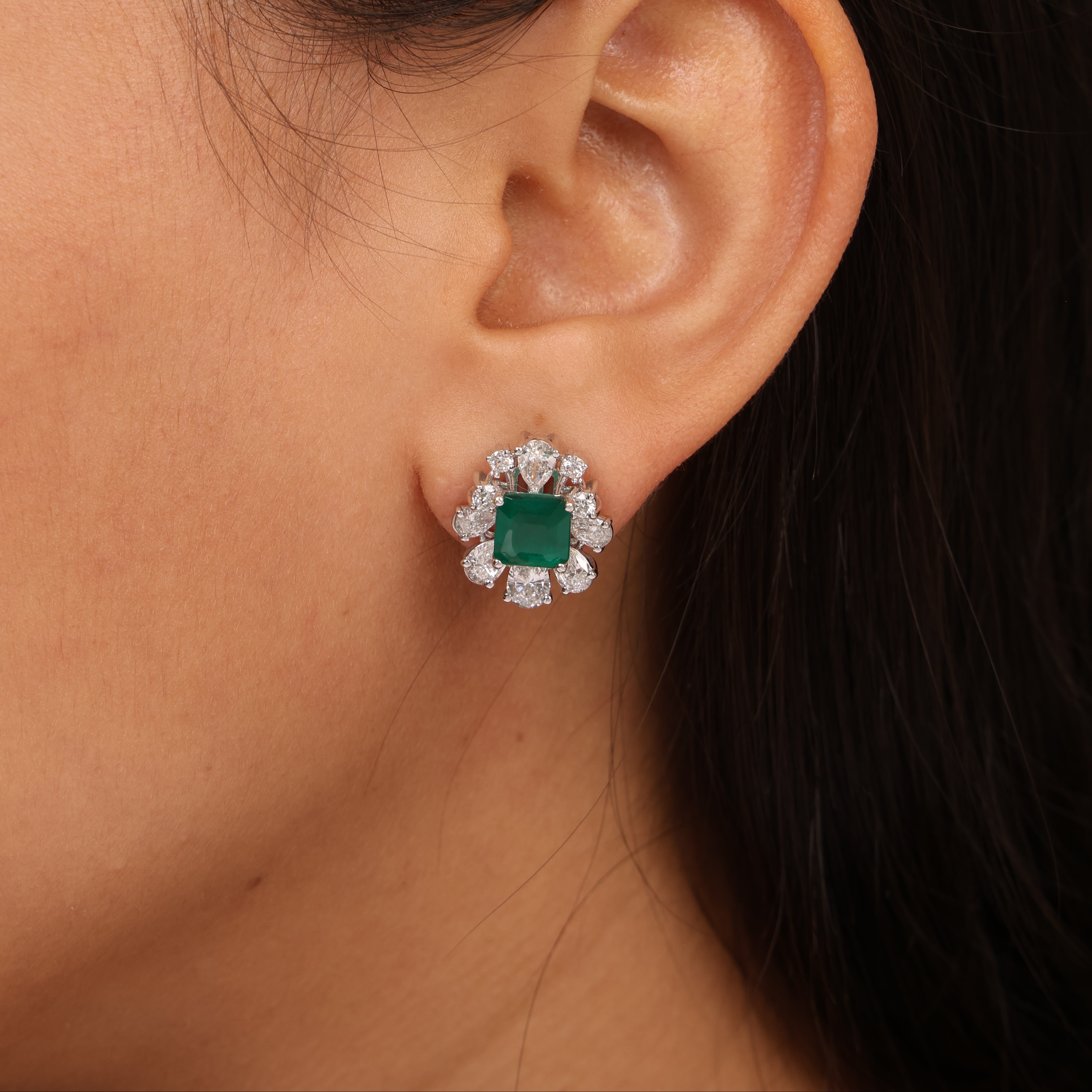 The Emerald Coronet Studs