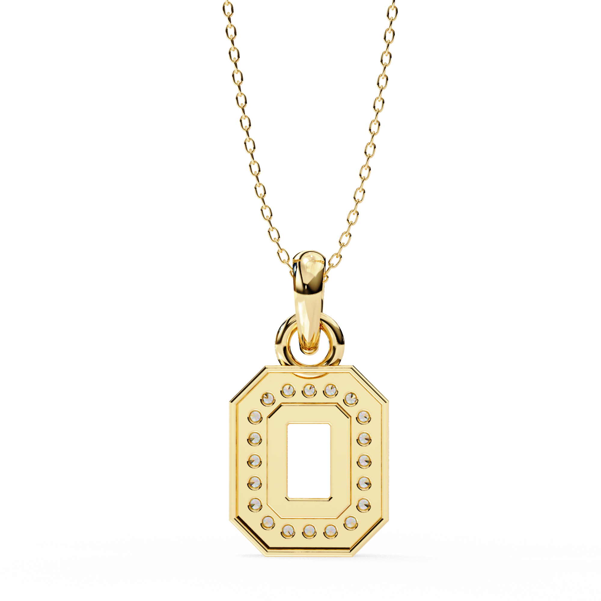Geometric Halo Pendant