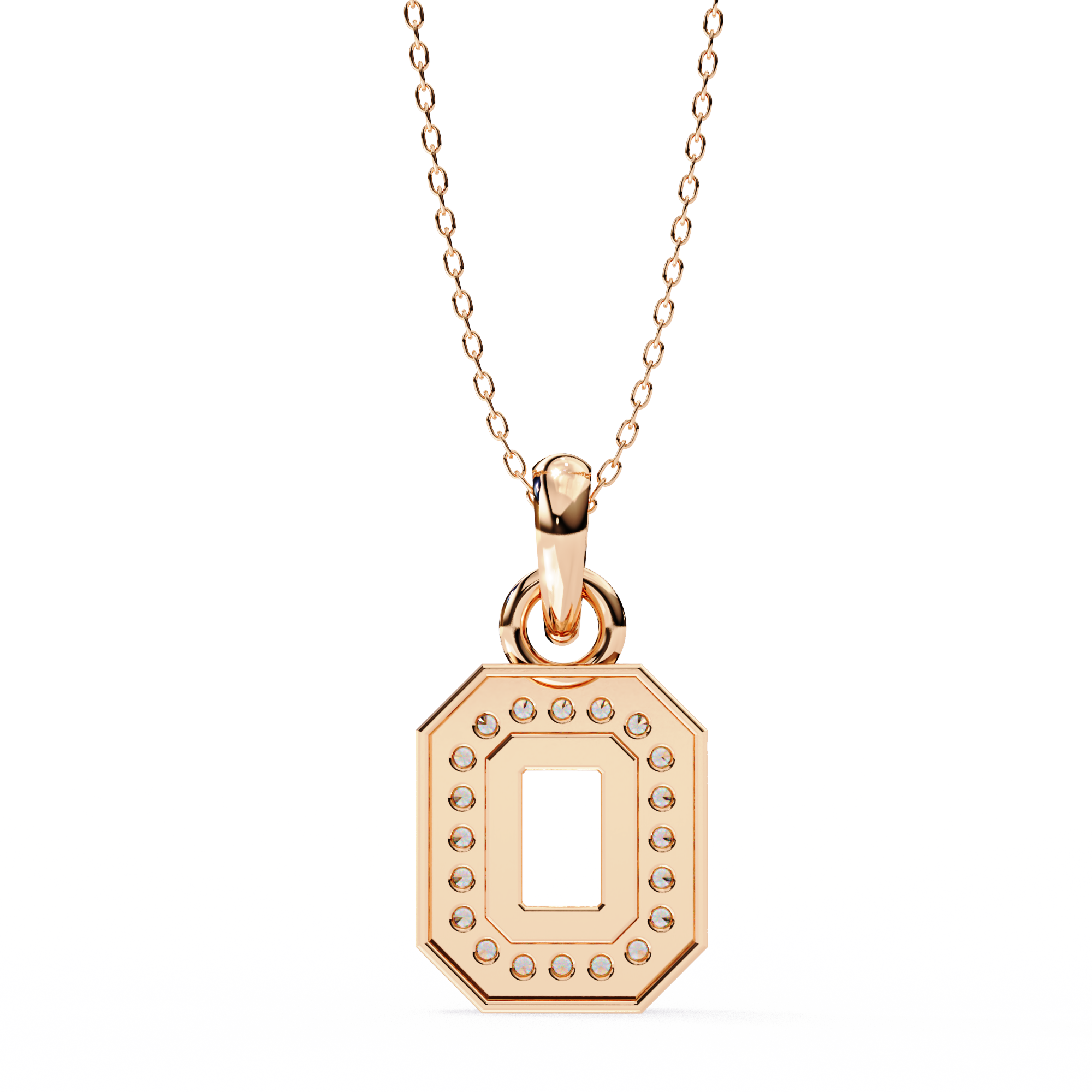 Geometric Halo Pendant