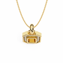 Geometric Halo Pendant
