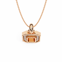 Geometric Halo Pendant