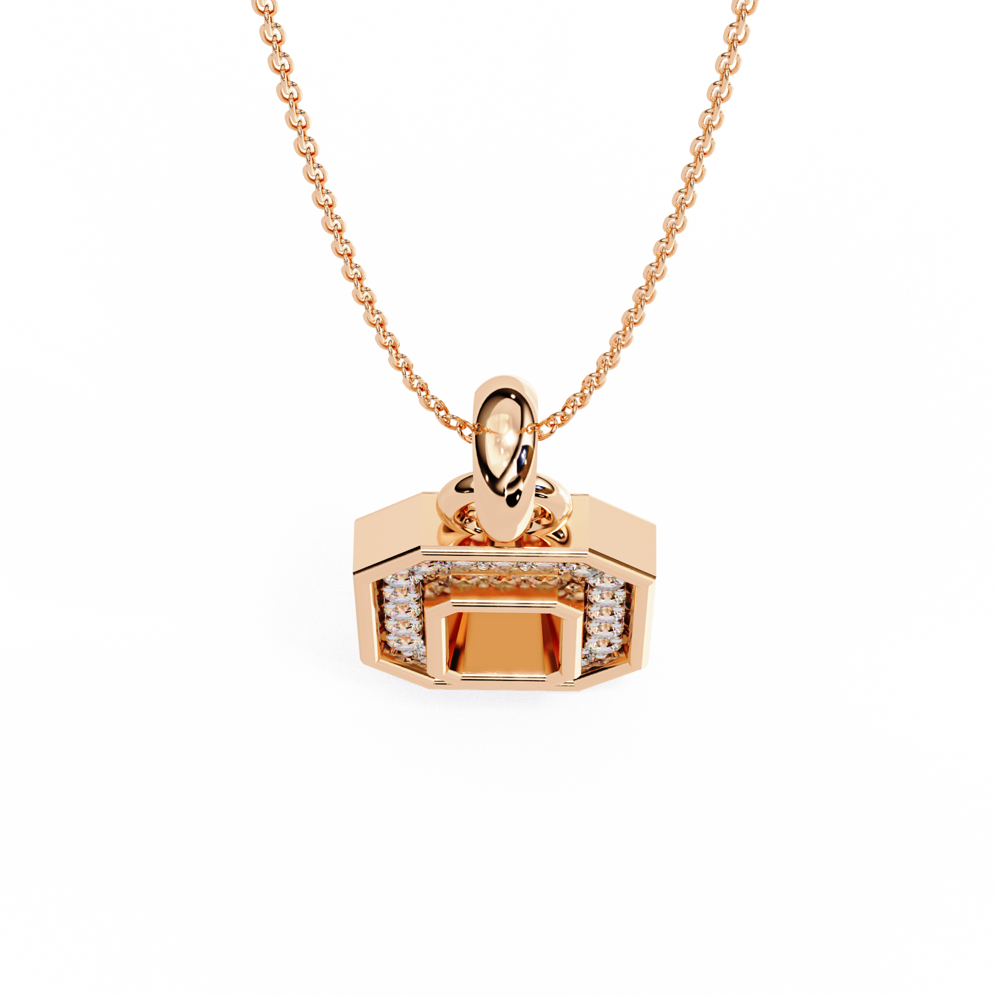 Geometric Halo Pendant