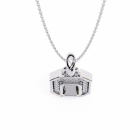 Geometric Halo Pendant
